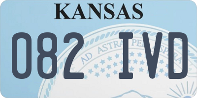 KS license plate 082IVD