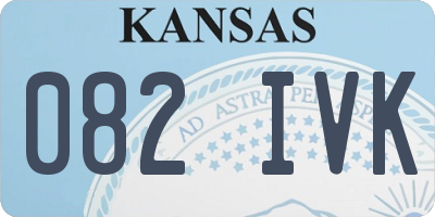 KS license plate 082IVK