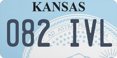 KS license plate 082IVL