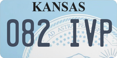 KS license plate 082IVP
