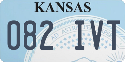 KS license plate 082IVT