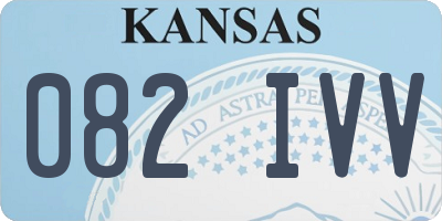 KS license plate 082IVV