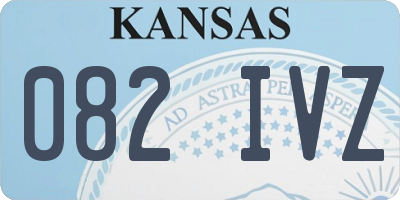 KS license plate 082IVZ