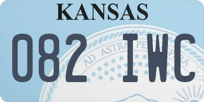 KS license plate 082IWC