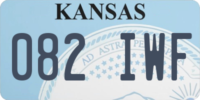 KS license plate 082IWF