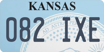 KS license plate 082IXE