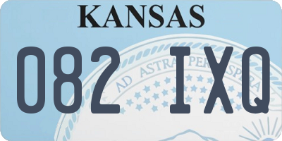 KS license plate 082IXQ