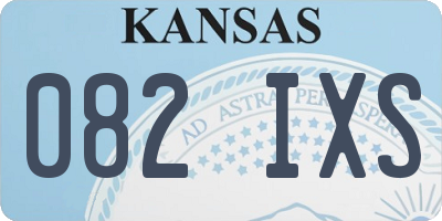 KS license plate 082IXS