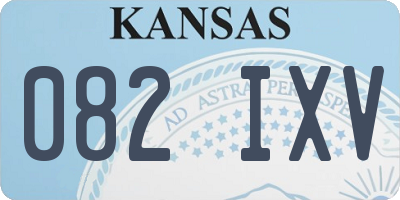 KS license plate 082IXV