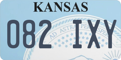 KS license plate 082IXY