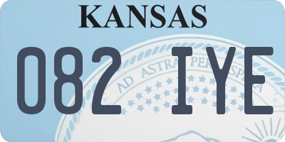KS license plate 082IYE