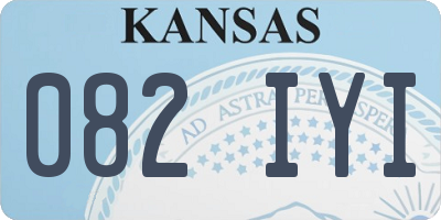 KS license plate 082IYI