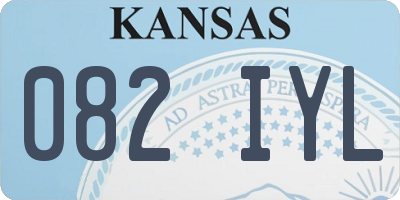 KS license plate 082IYL