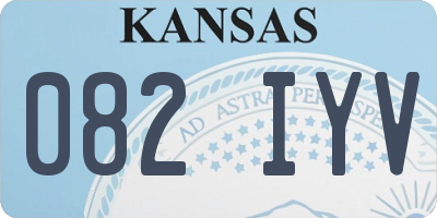 KS license plate 082IYV