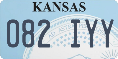 KS license plate 082IYY