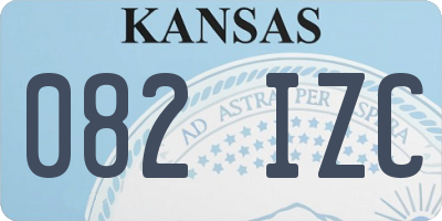 KS license plate 082IZC