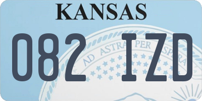 KS license plate 082IZD