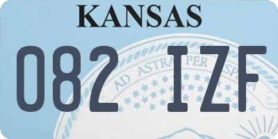 KS license plate 082IZF