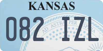 KS license plate 082IZL