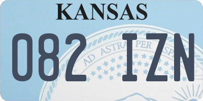 KS license plate 082IZN