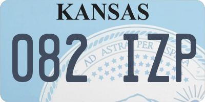 KS license plate 082IZP