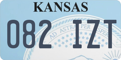 KS license plate 082IZT