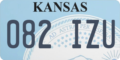 KS license plate 082IZU