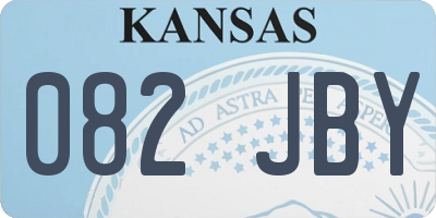 KS license plate 082JBY