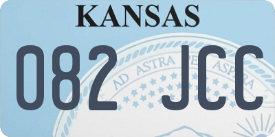 KS license plate 082JCC