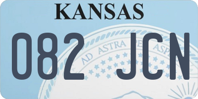 KS license plate 082JCN