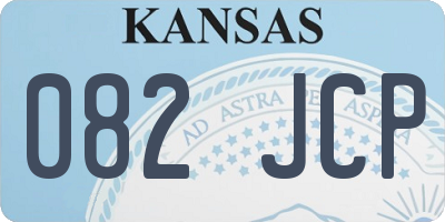KS license plate 082JCP