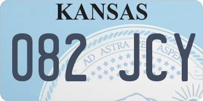 KS license plate 082JCY