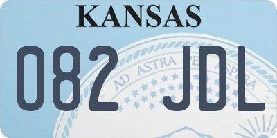 KS license plate 082JDL