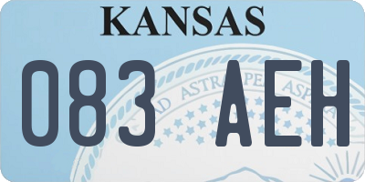 KS license plate 083AEH