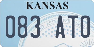KS license plate 083ATO