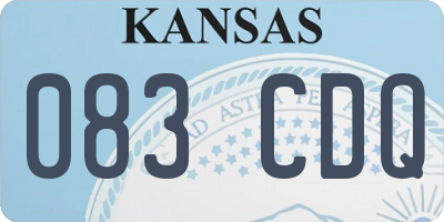 KS license plate 083CDQ