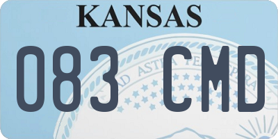 KS license plate 083CMD