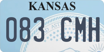 KS license plate 083CMH