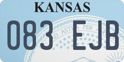 KS license plate 083EJB
