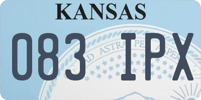 KS license plate 083IPX
