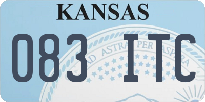 KS license plate 083ITC
