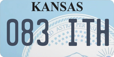 KS license plate 083ITH