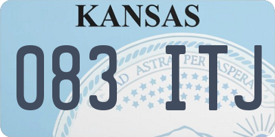 KS license plate 083ITJ