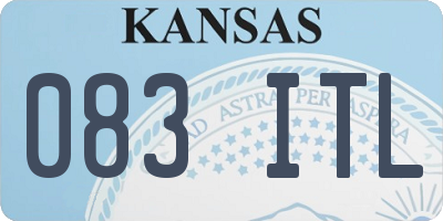 KS license plate 083ITL