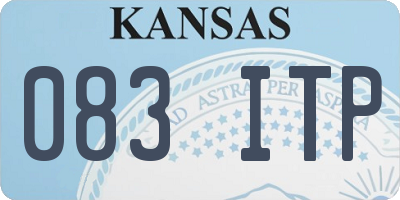 KS license plate 083ITP