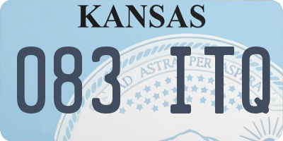 KS license plate 083ITQ