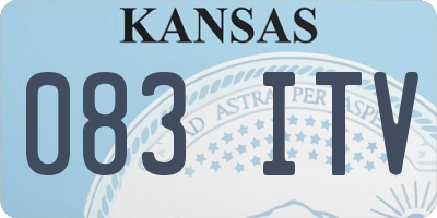 KS license plate 083ITV