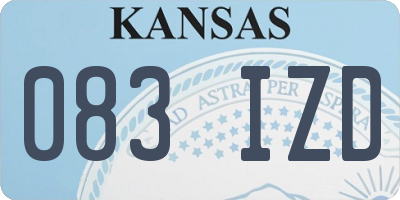 KS license plate 083IZD