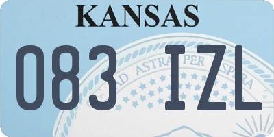KS license plate 083IZL
