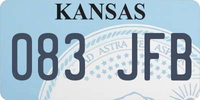 KS license plate 083JFB